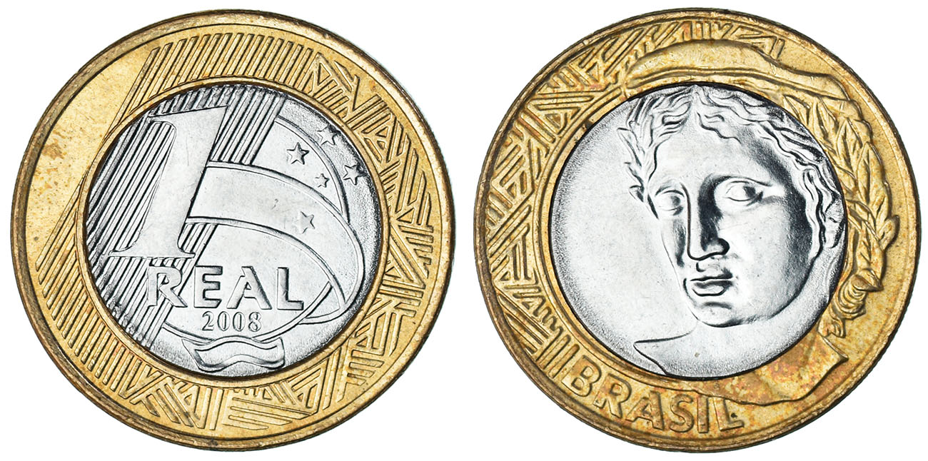 Brazil 1 real, 2008 Km 652a